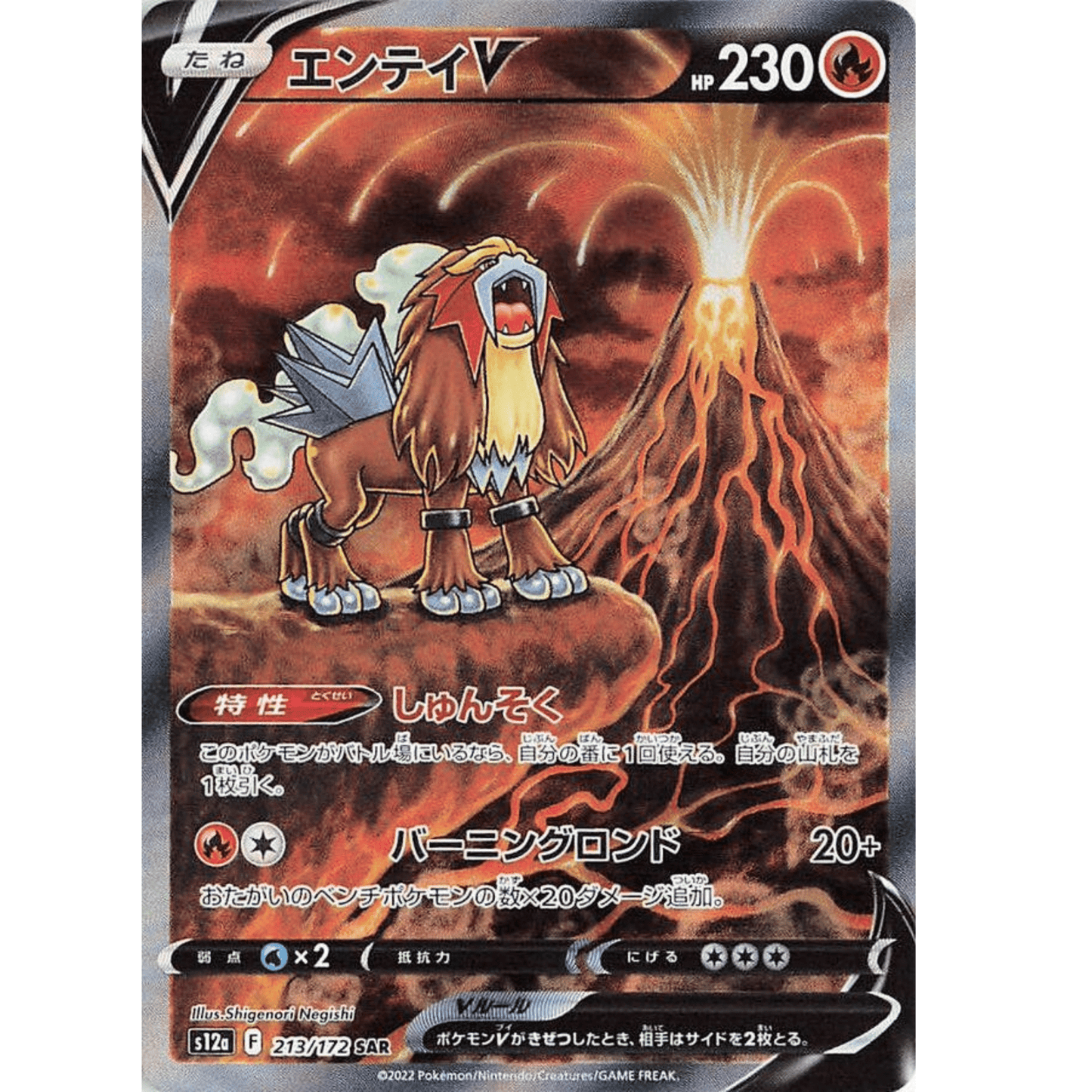 Entei V #213 Pokemon Japanese VSTAR Universe - PSA 10 - Pocko Monsters