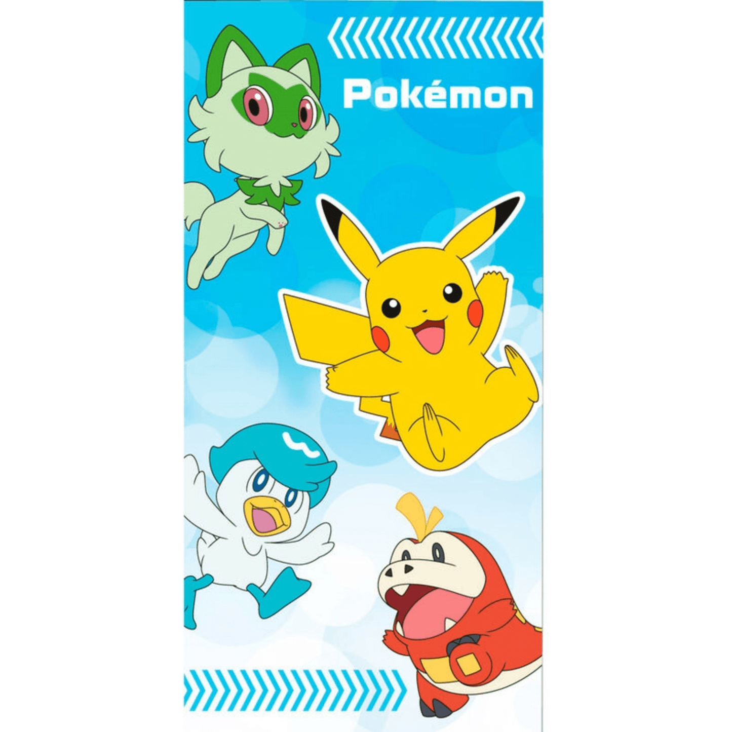 Pokemon badehåndklæde 140x70 cm mikrofibre - Pocko Monsters