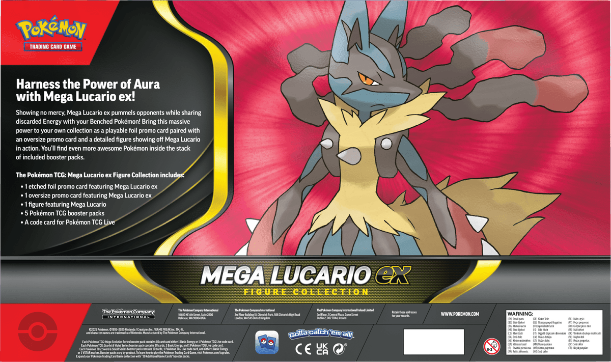 Pokémon TCG: Mega Lucario ex Figure Collection - Pocko Monsters
