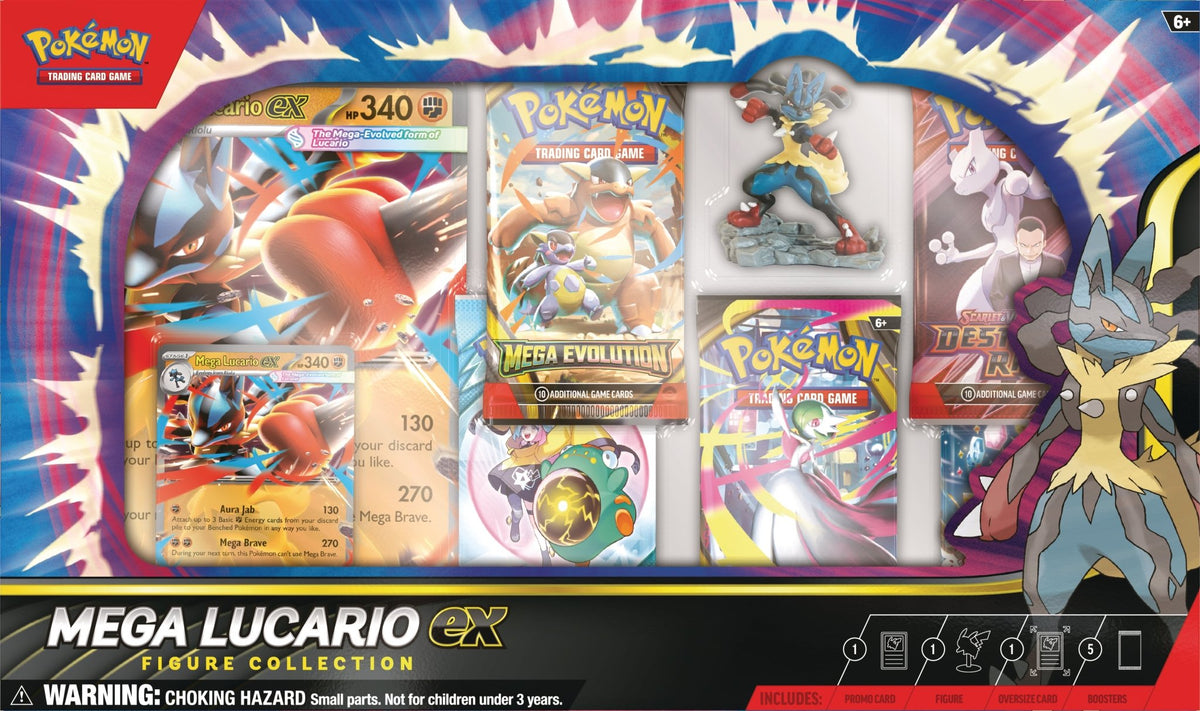 Pokémon TCG: Mega Lucario ex Figure Collection - Pocko Monsters