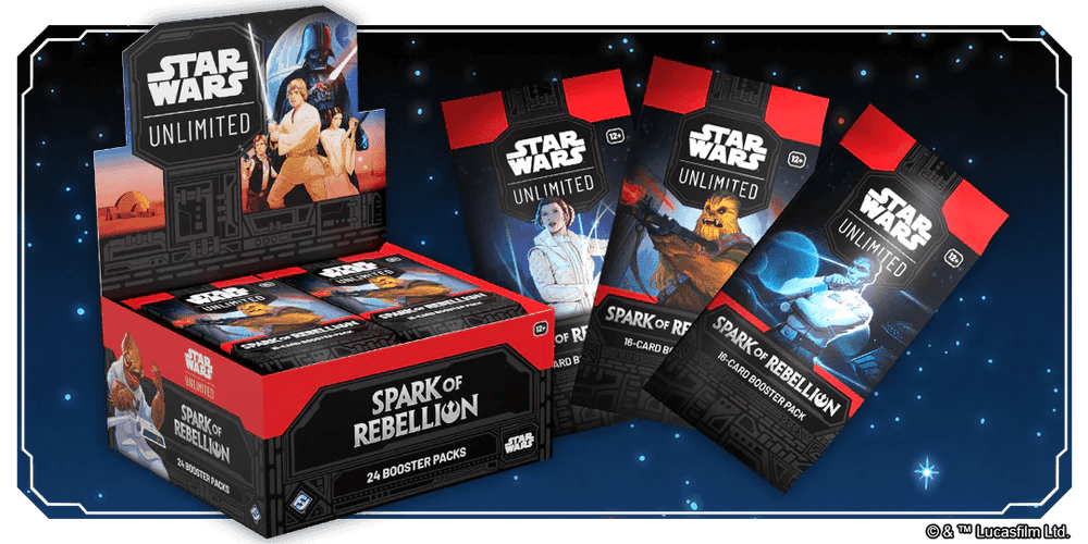 Star Wars: Unlimited - Spark of Rebellion Booster Display/Box (24 Booster) - Pocko Monsters