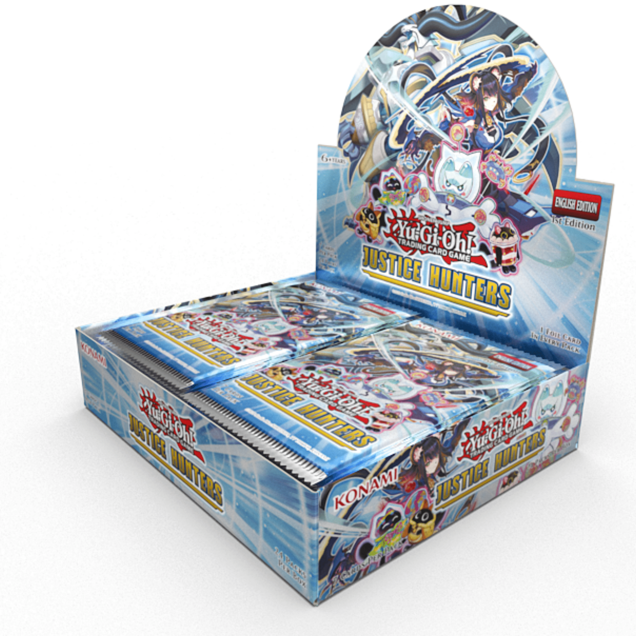 Boîte de 24 Boosters Yu-Gi-Oh! - JUSH : Les Chasseurs de Justice Boîte de 24 Boosters Yu-Gi-Oh! - JUSH : Les Chasseurs de Justice