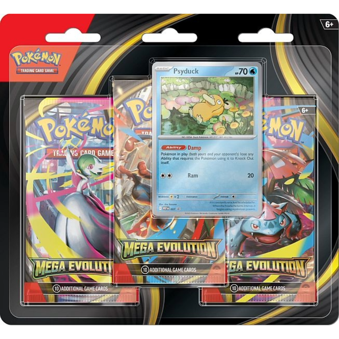 Mega Evolution: 3-pack blister - Psyduck: ME01