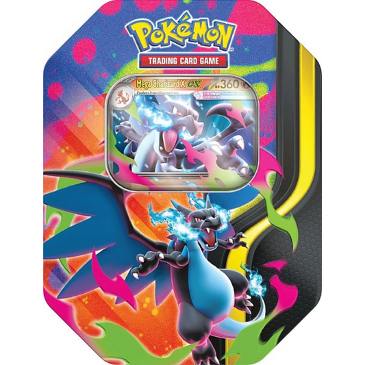 Mega Charizard X Ex Tin (4 Booster + Promo)