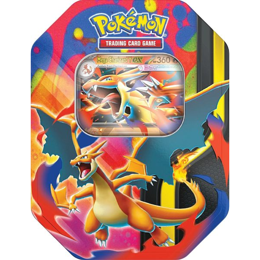 Mega Charizard Y Ex Tin (4 Booster + Promo) (Kopi)