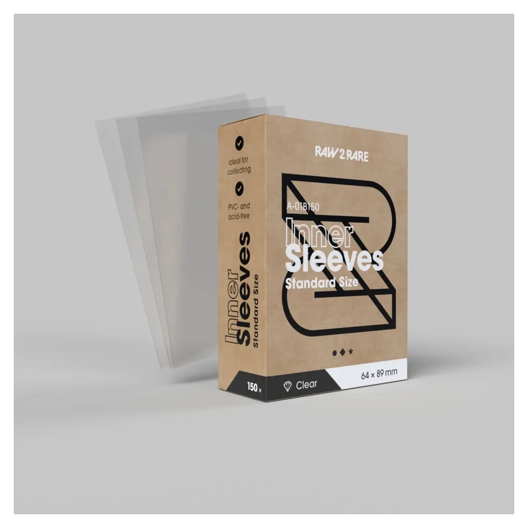 Premium Inner Sleeves – Standard Size 150 pcs - raw2rare
