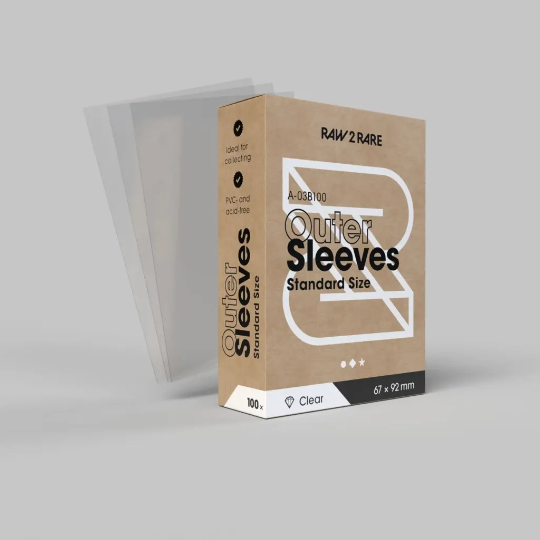 Premium Outer Sleeves – Standard Size 100 pcs - raw2rare