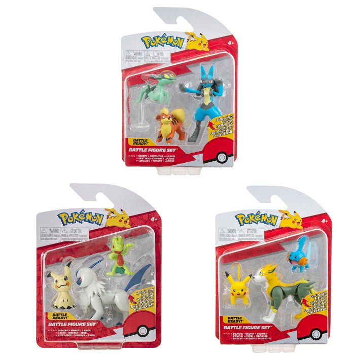 Battle figur set - 3 pack: flere viranter - Pocko Monsters