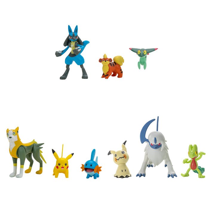 Battle figur set - 3 pack: flere viranter - Pocko Monsters