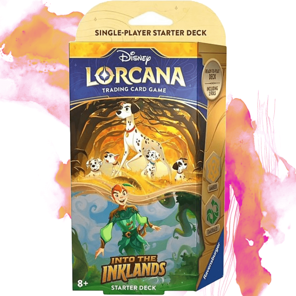 Disney Lorcana TCG: Into the Inklands - Starter Deck: Amber/Emerald (Pongo & Peter Pan) - Pocko Monsters