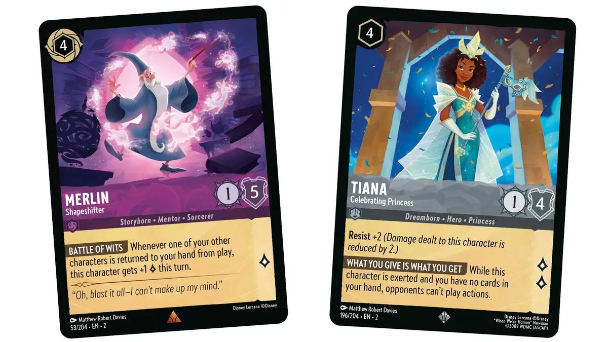 Disney Lorcana TCG: Rise of the Floodborn: Starter Deck: Amethyst/Steel (Merlin & Tiana) - Pocko Monsters