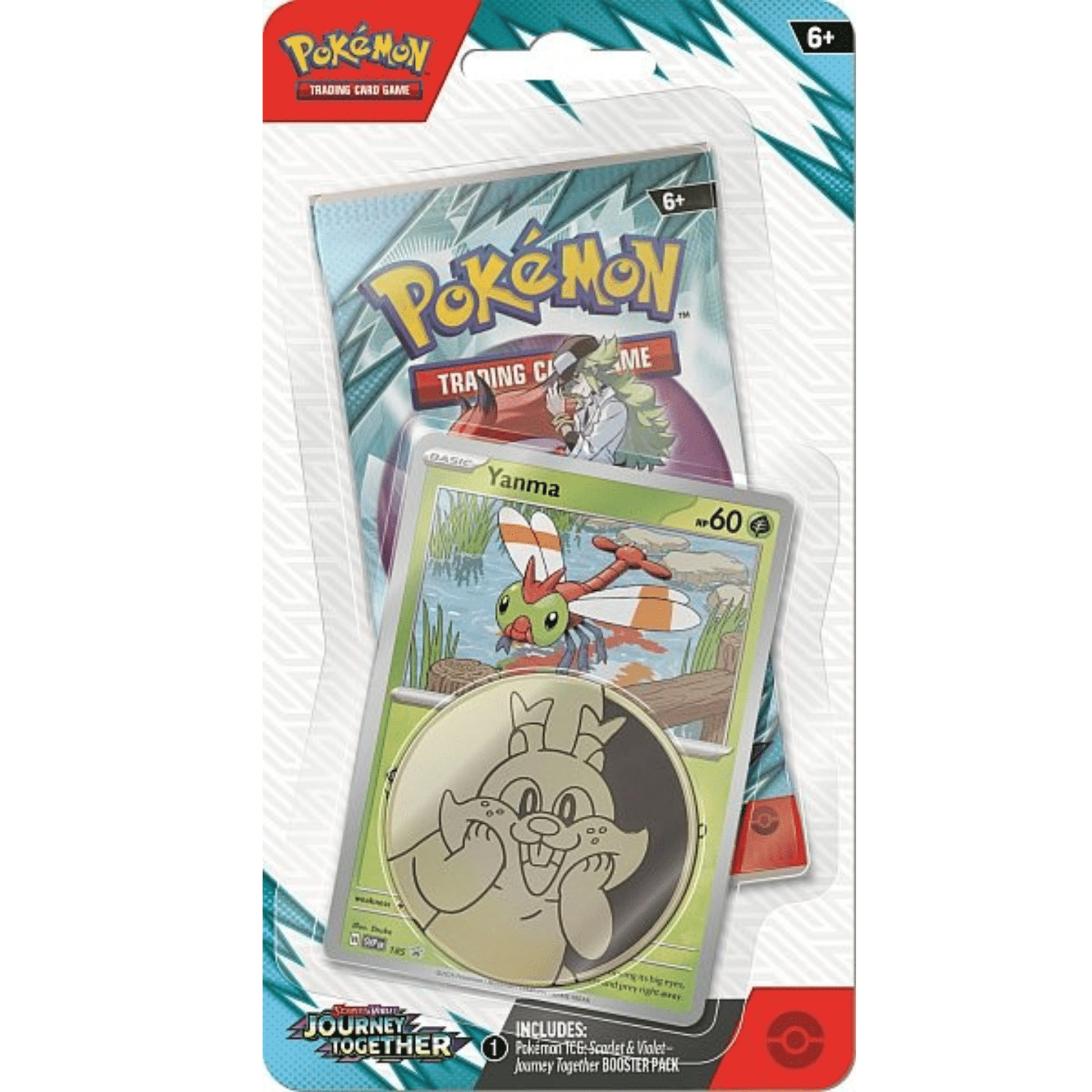 Journey Together: 1 Pack checklane Blister: Yanma Black star Promo kort - Pocko Monsters