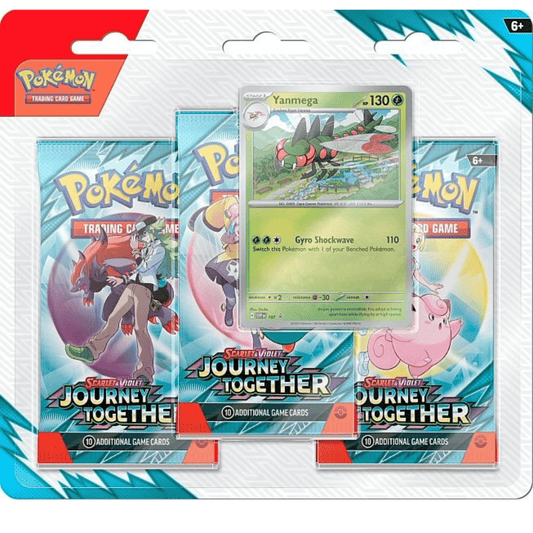 Journey Together: 3 Pack Blister: Yanmega Black star Promo kort - Pocko Monsters