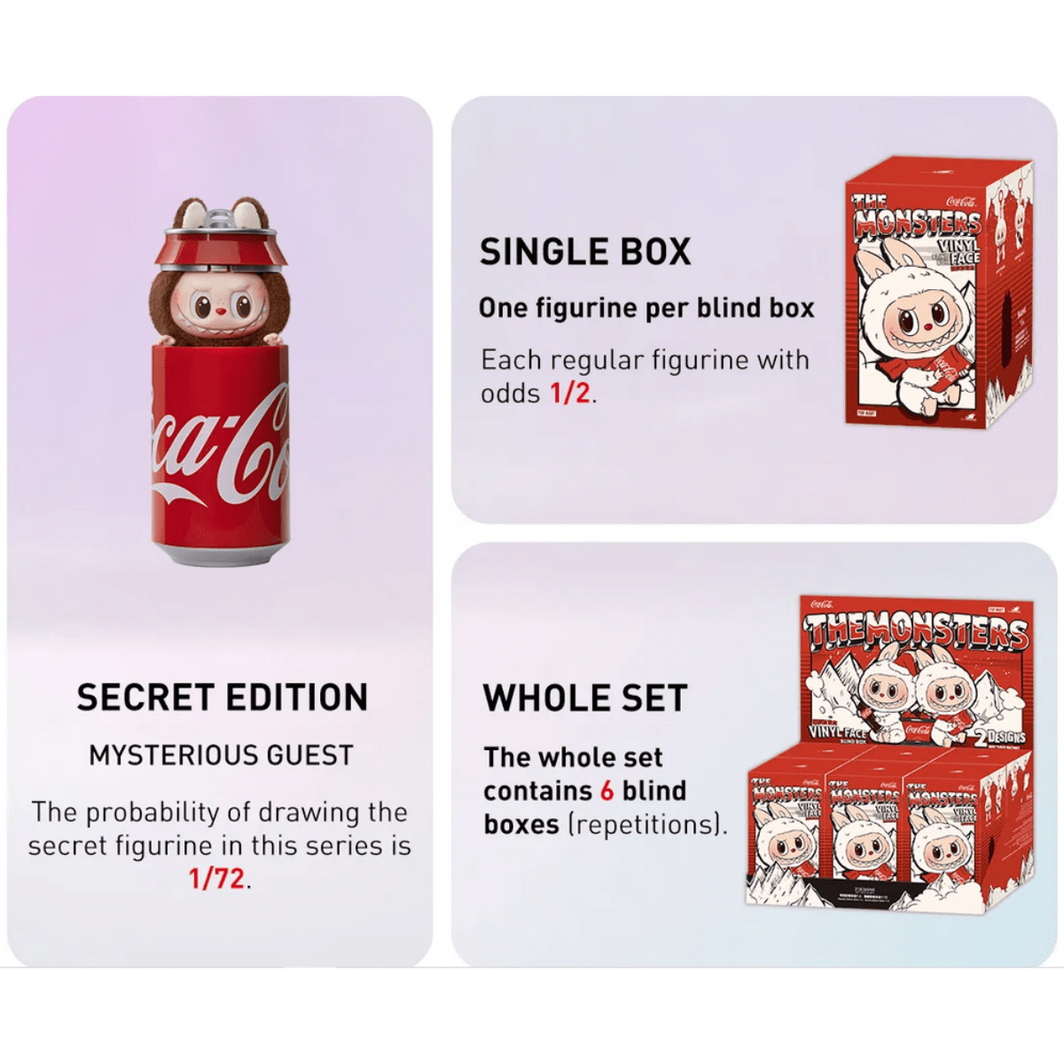 Labubu: Coca - Cola Series - The Monsters Blind Box: POP MART Official - Pocko Monsters