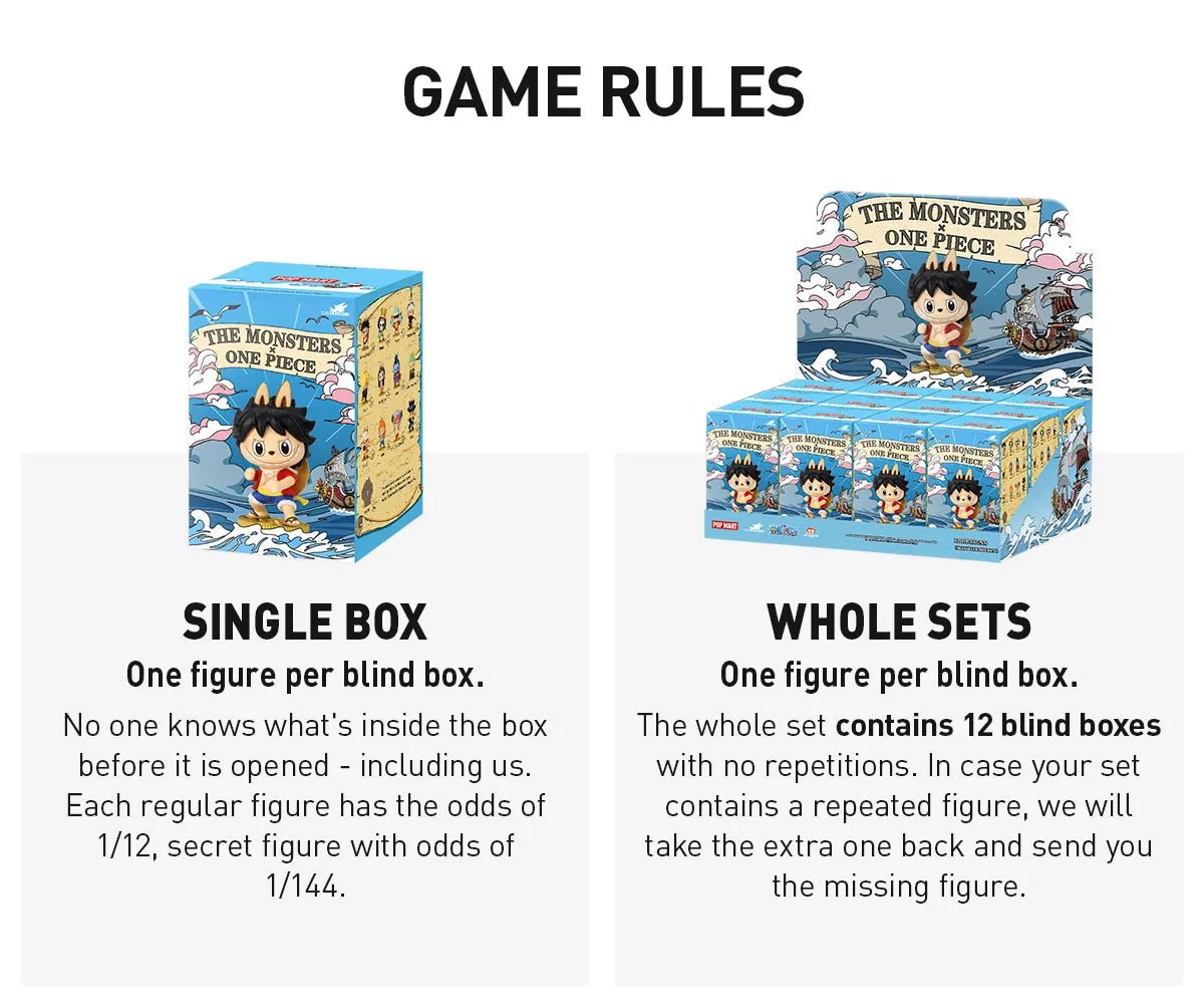 Labubu: One Piece Series - The Monsters Blind Box: POP MART Official - Pocko Monsters