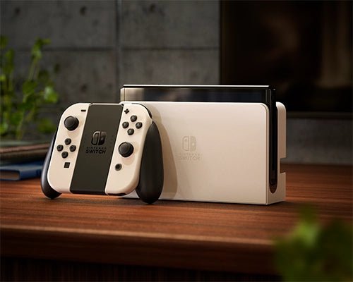 Nintendo switch OLED - Hvid eller Rød/Blå - Pocko Monsters