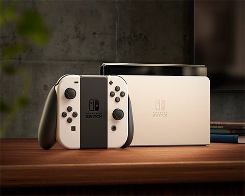 Nintendo switch OLED - Hvid eller Rød/Blå - Pocko Monsters