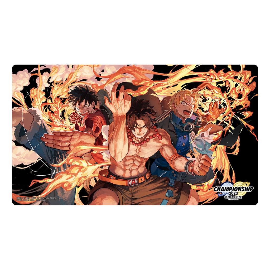 One piece special goods set ace sabo luffy - Playmat & storage box - Pocko Monsters