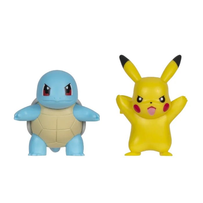 Pokemon Battle Figure - Pikachu og Squirtle - Pocko Monsters