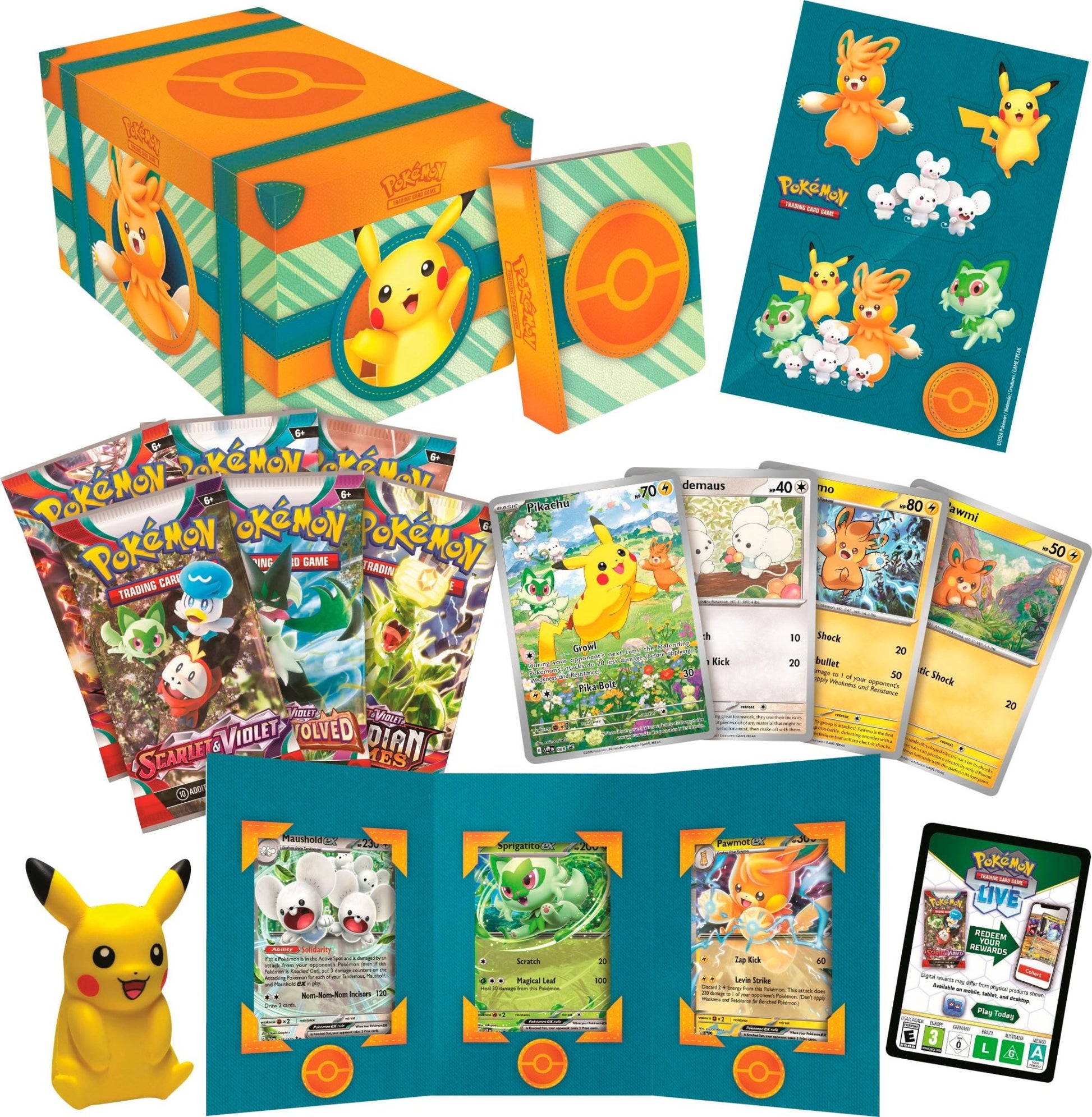 Pokemon Collector's Chest Box 2024 Spring: Paldea Adventure Chest - Pocko Monsters