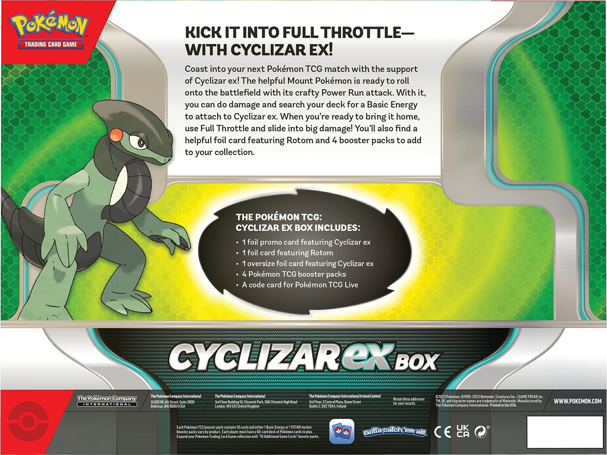 Pokemon Cyclizar Ex Box (4 booster packs!) - Pocko Monsters