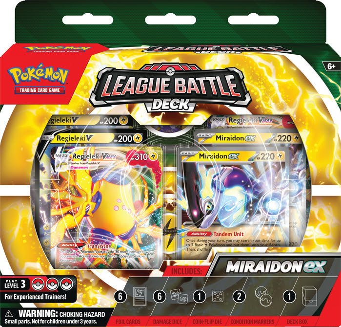 Pokemon League Battle Deck - Miraidon ex & Regieleki VMAX - Pocko Monsters