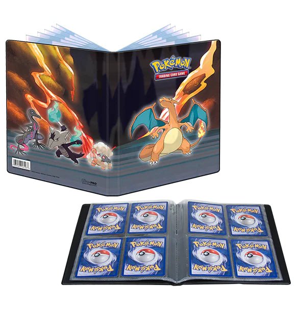 Pokemon mappe: Charizard Scorching Summit 4-pocket Ultra Pro (80 kort) - Pocko Monsters