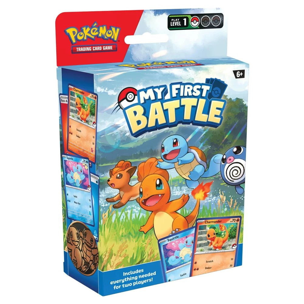 Pokemon: My First Battle startersæt - Bulbasaur vs Pikachu eller Charmander vs Squirtle - Pocko Monsters