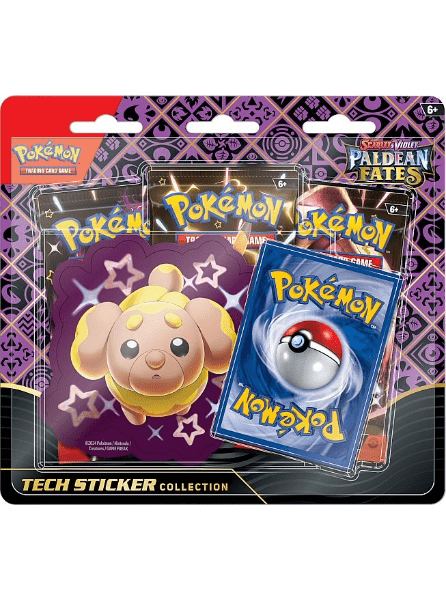 Pokemon: Paldean Fates: Scarlet and Violet SV4.5: Fidough Tech Sticker Collection - Pocko Monsters