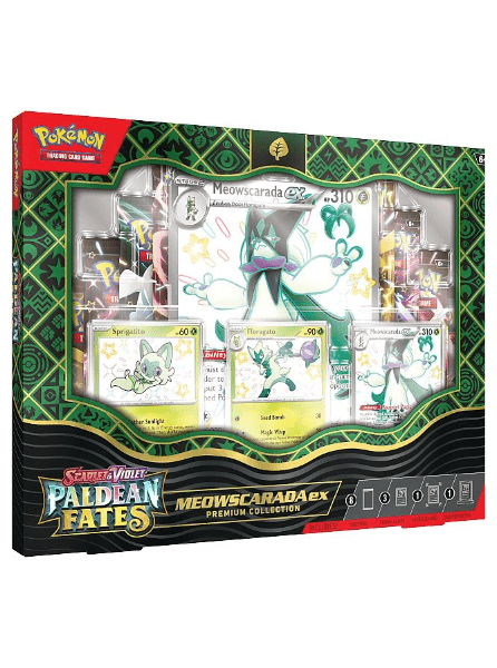 Pokemon: Paldean Fates: Scarlet and Violet SV4.5: Meowscarada ex Premium Collection - Pocko Monsters