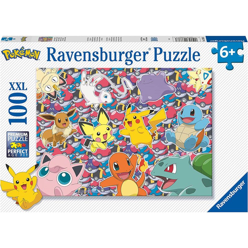 Pokemon puslespil 100 brikker, Ravensburger - Pocko Monsters