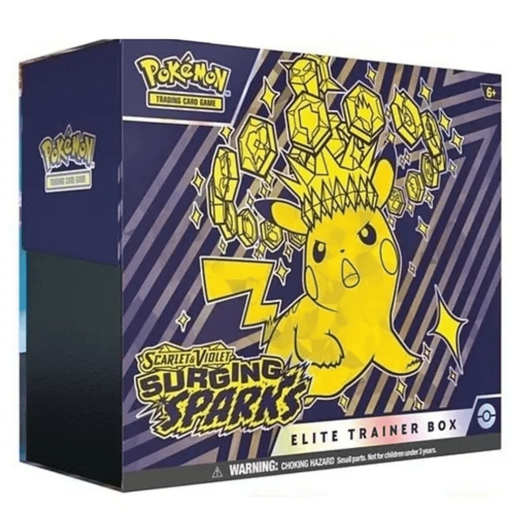 Pokemon: Surging Sparks - Sv8 - Case Elite Trainer Box (10 stk.) - Pocko Monsters