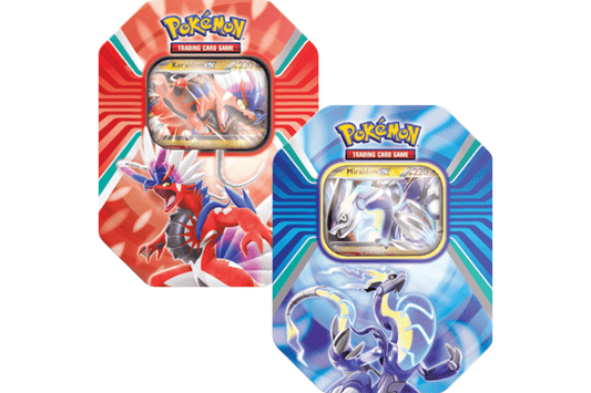 Pokemon TCG: Paldea Evolved Tin: Miraidon EX eller Koraidon EX - Pocko Monsters