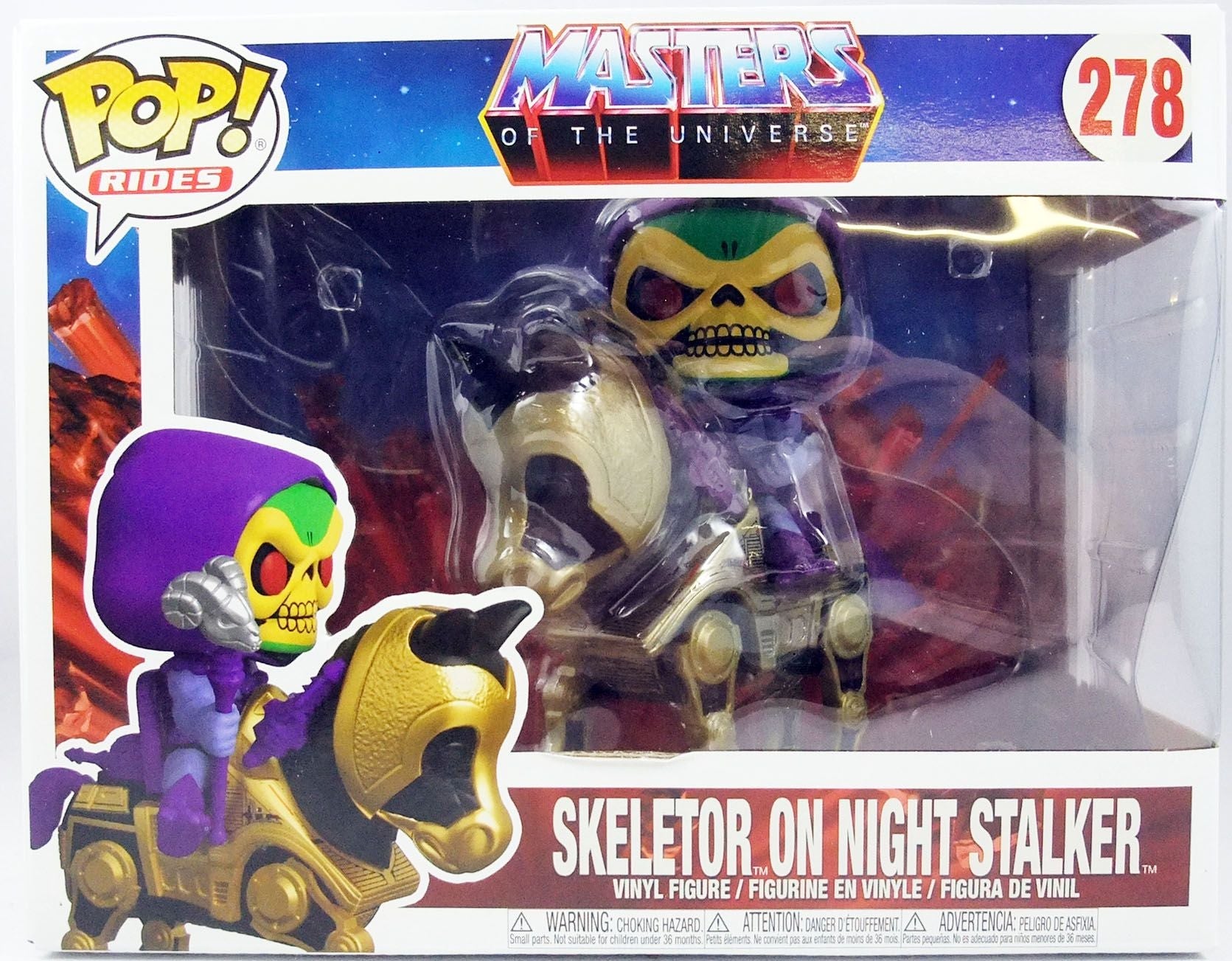 POP figure Masters Of The Universe Skeletor with Night Stalker #278 - Pocko Monsters