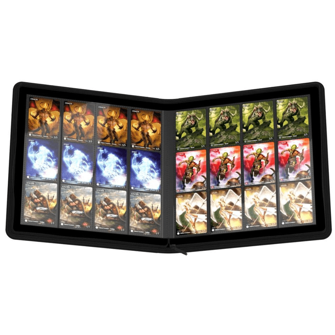 Ultimate Guard Zipfolio 360 24/12 - Pocket Xenoskin - Black - Stor Samlekort mappe - Pocko Monsters