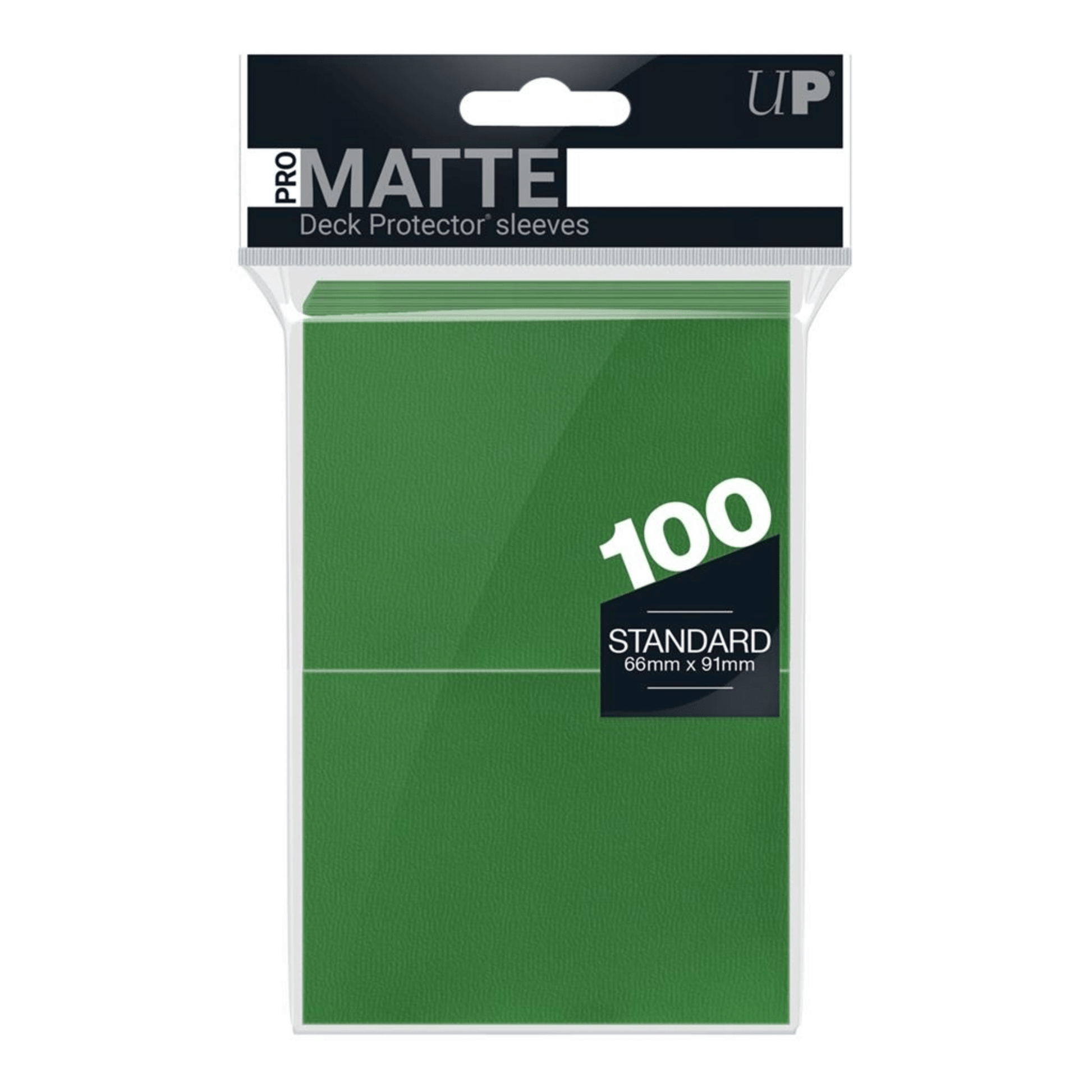 Ultra Pro: Standard Deck Protector - PRO - Matte green (100 Sleeves) - Pocko Monsters